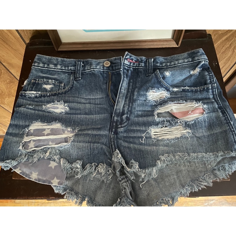 Hollister american flag shorts